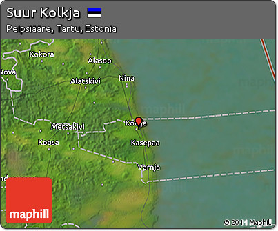 Satellite 3D Map of Suur Kolkja