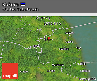 Satellite 3D Map of Kokora