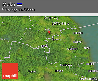 Satellite 3D Map of Moku