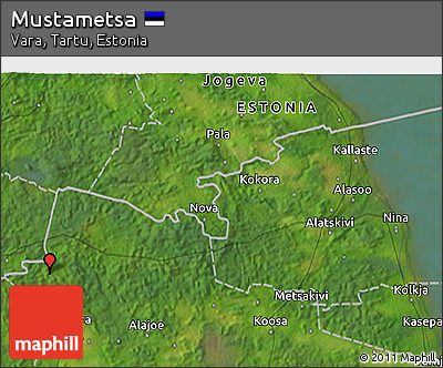 Satellite 3D Map of Mustametsa