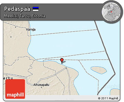 Shaded Relief 3D Map of Pedaspää