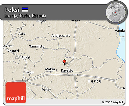 Shaded Relief 3D Map of Poksi