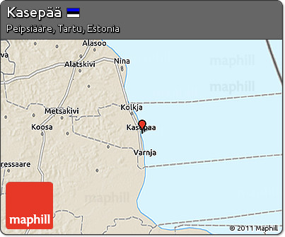 Shaded Relief 3D Map of Kasepää