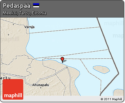 Shaded Relief 3D Map of Pedaspää