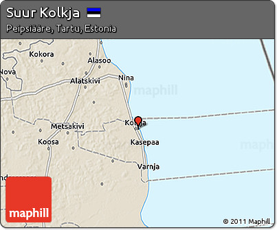 Shaded Relief 3D Map of Suur Kolkja