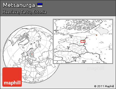 Blank Location Map of Metsanurga