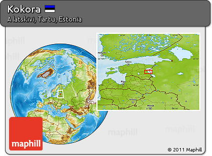 Physical Location Map of Kokora