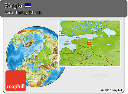 Physical Location Map of Särgla