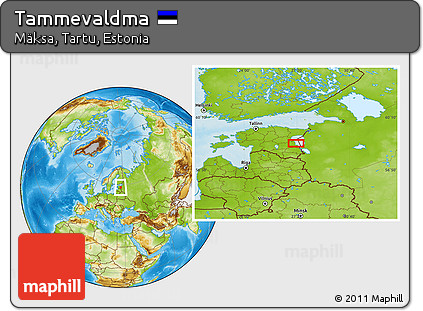 Physical Location Map of Tammevaldma
