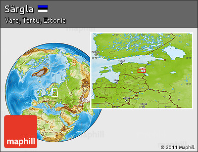 Physical Location Map of Särgla