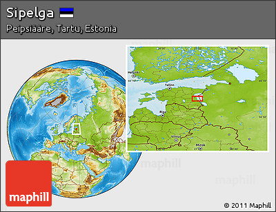 Physical Location Map of Sipelga