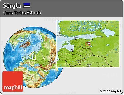 Physical Location Map of Särgla