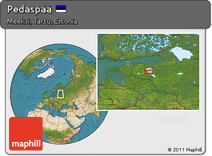 Satellite Location Map of Pedaspää