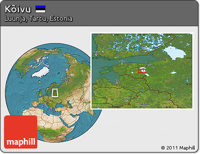 Satellite Location Map of Kõivu