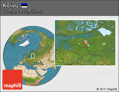 Satellite Location Map of Kõivu