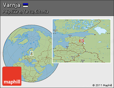 Savanna Style Location Map of Varnja