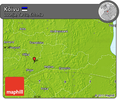 Physical Map of Kõivu