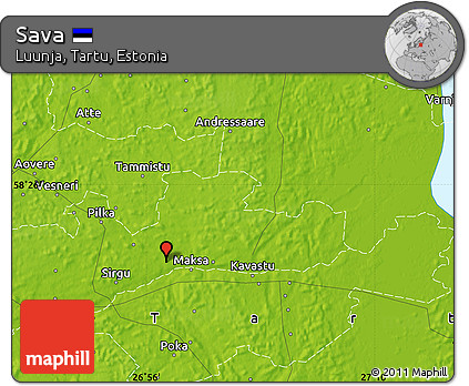 Physical Map of Sava