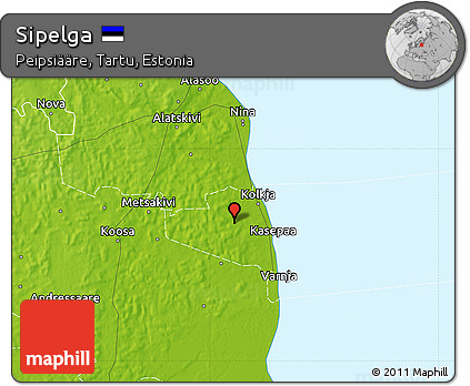 Physical Map of Sipelga