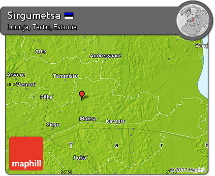 Physical Map of Sirgumetsa