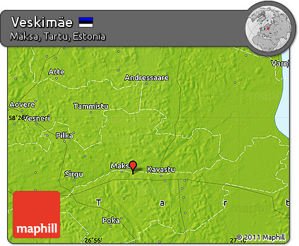 Physical Map of Veskimäe