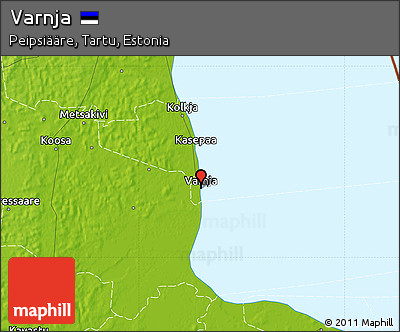 Physical Map of Varnja