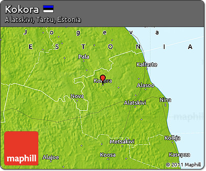 Physical Map of Kokora