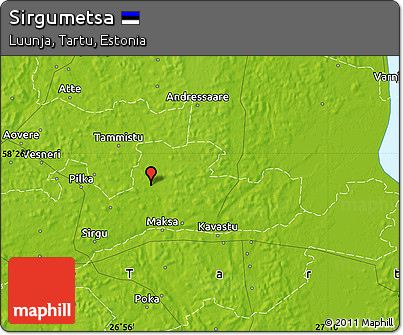 Physical Map of Sirgumetsa