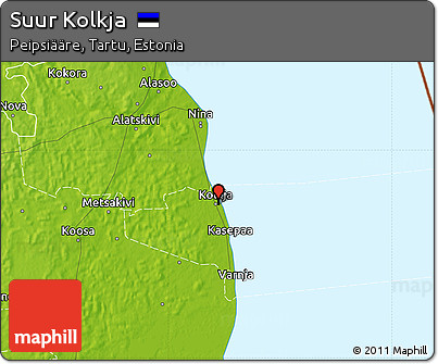 Physical Map of Suur Kolkja