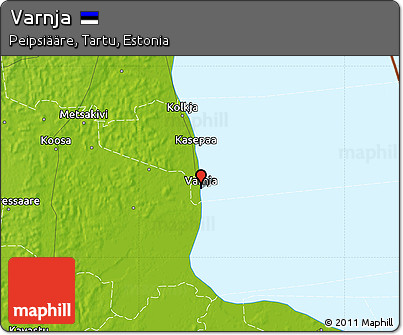 Physical Map of Varnja