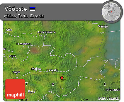 Satellite Map of Võõpste