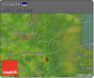 Satellite Map of Võõpste