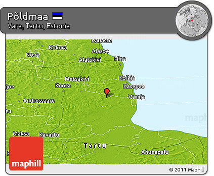 Physical Panoramic Map of Põldmaa