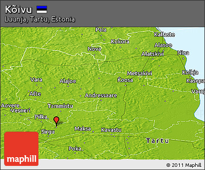 Physical Panoramic Map of Kõivu
