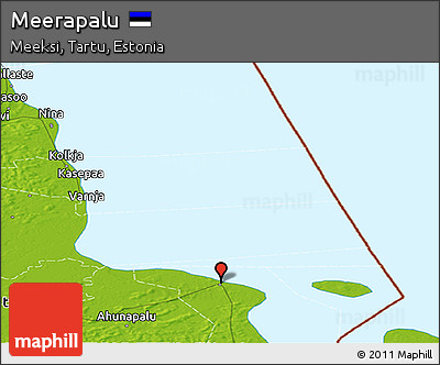Physical Panoramic Map of Meerapalu