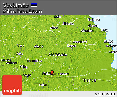 Physical Panoramic Map of Veskimäe