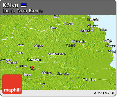 Physical Panoramic Map of Kõivu