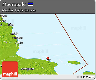 Physical Panoramic Map of Meerapalu