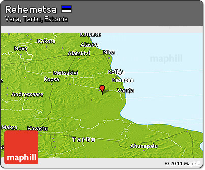 Physical Panoramic Map of Rehemetsa