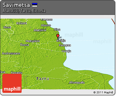 Physical Panoramic Map of Savimetsa