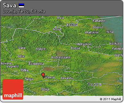 Satellite Panoramic Map of Sava