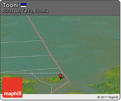 Satellite Panoramic Map of Tooni