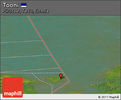 Satellite Panoramic Map of Tooni