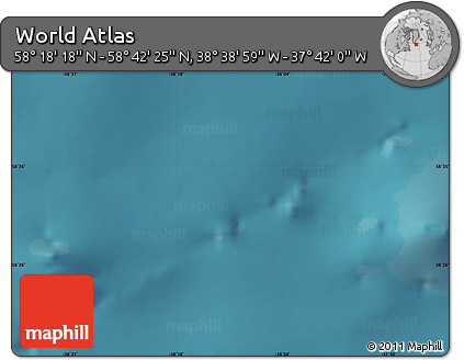 Satellite Map of the Area around 58° 30' 22" N, 38° 10' 29" W