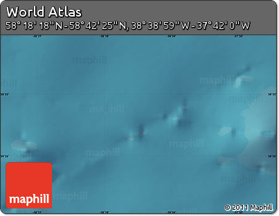 Satellite Map of the Area around 58° 30' 22" N, 38° 10' 29" W