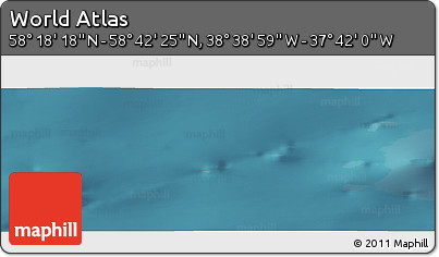 Satellite Panoramic Map of the Area around 58° 30' 22" N, 38° 10' 29" W