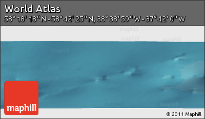 Satellite Panoramic Map of the Area around 58° 30' 22" N, 38° 10' 29" W