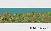 Satellite Panoramic Map of the area around 58° 30' 22" N, 4° 10' 30" W