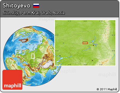 Physical Location Map of Shitoyevo