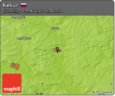 Physical Map of Kekur